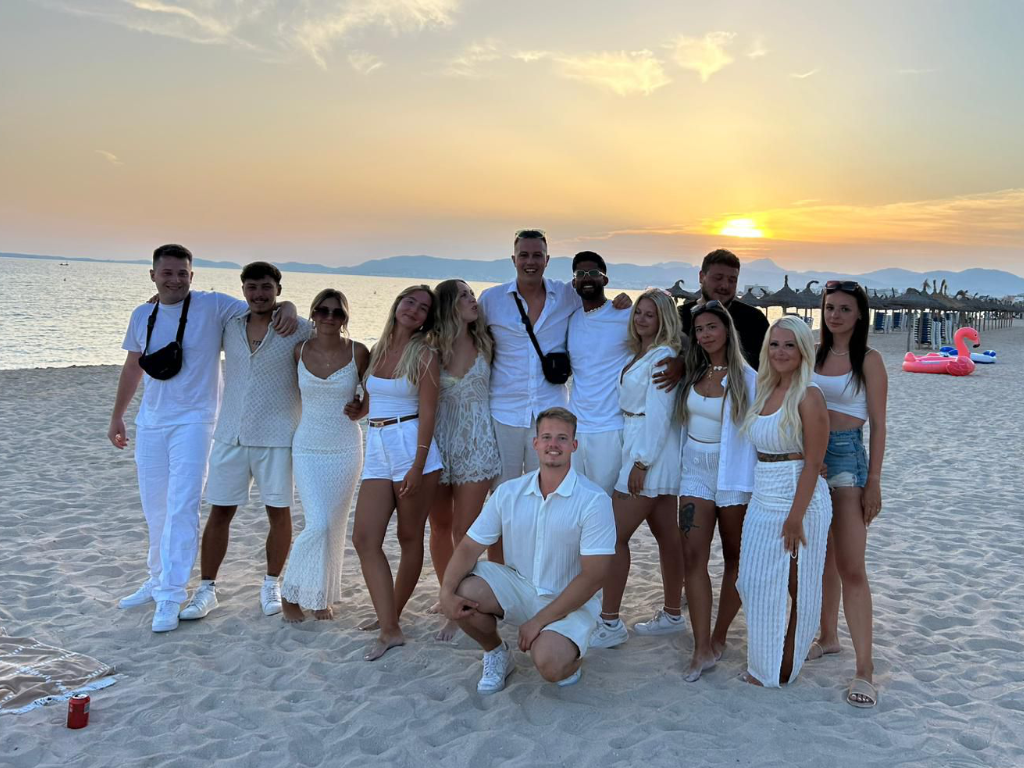 Team von MyMallorcaSummer bei einem Promoter Job am Strand von Palma de Mallorca